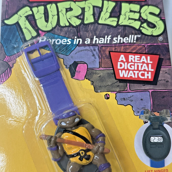 Vintage 1989 Teenage Mutant Ninja Turtles Donatello Digital Watch – Sealed NOS T - Picture 6 of 7